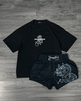 Shorts & T-Shirt combo (Black)