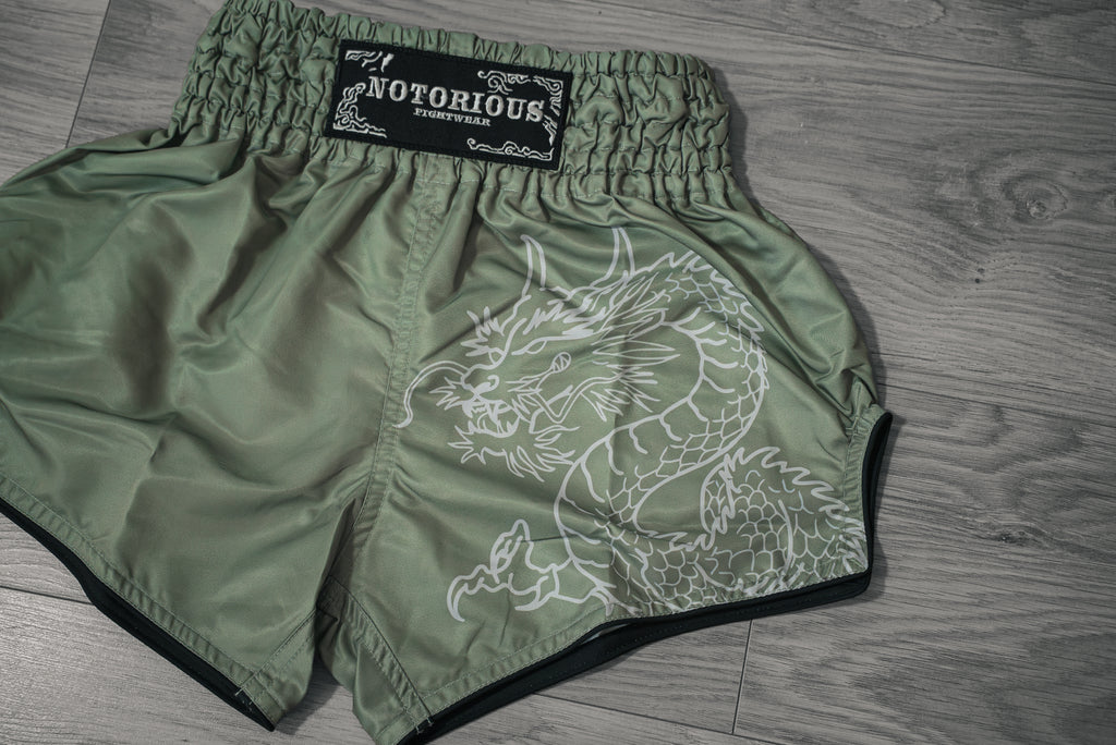 Muay Thai shorts - IKIGAI - Green