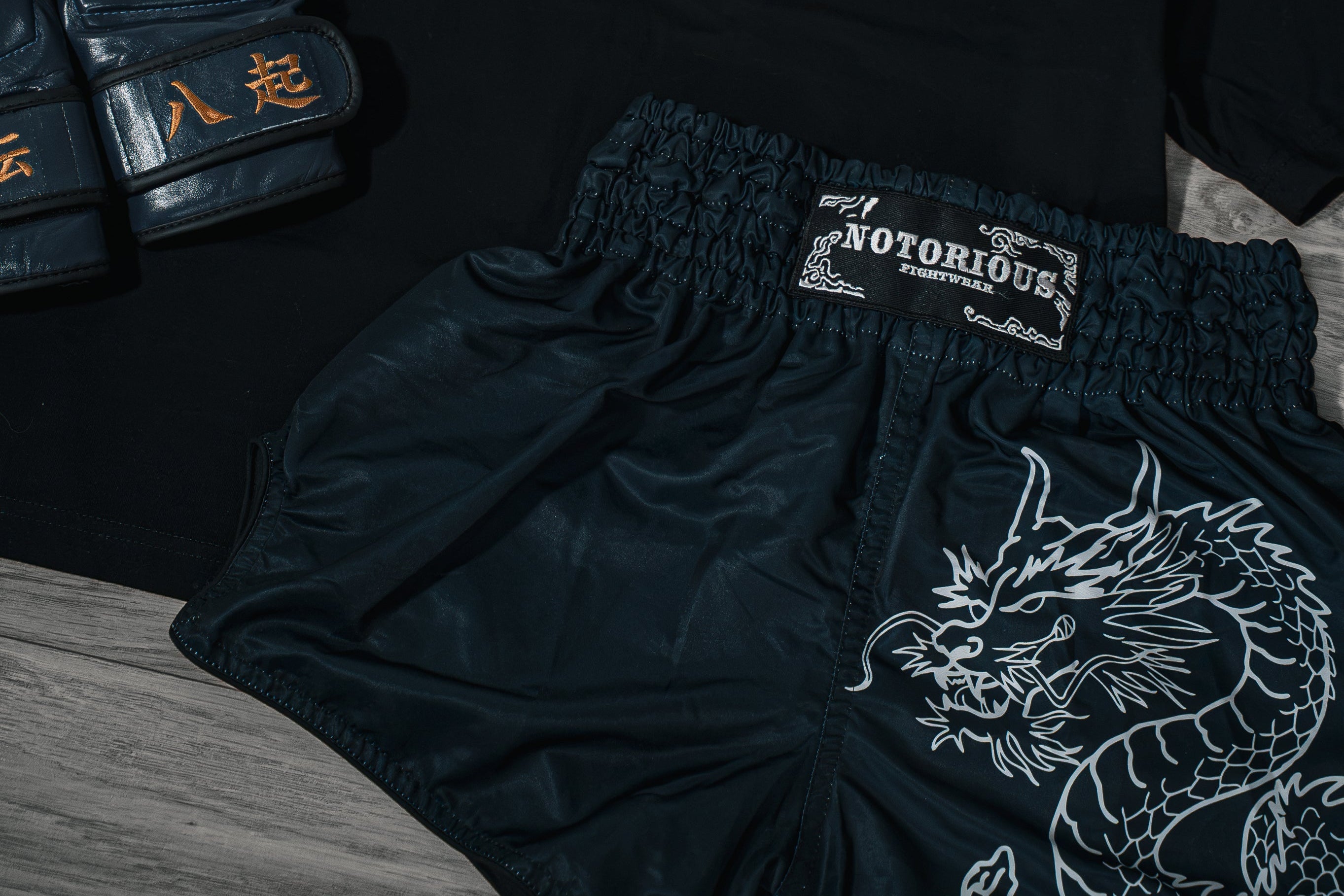 Muay Thai shorts - IKIGAI - Black