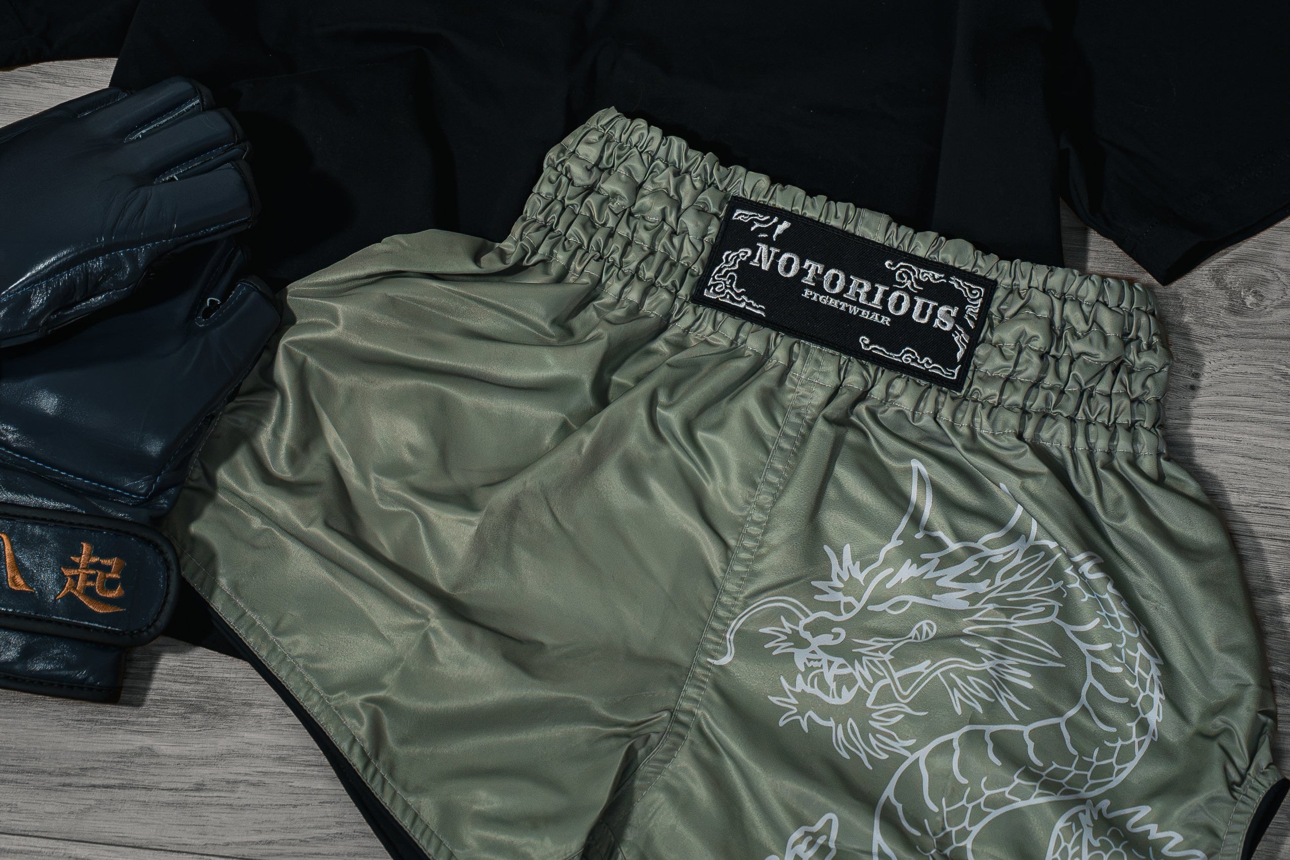 Muay Thai shorts - IKIGAI - Green